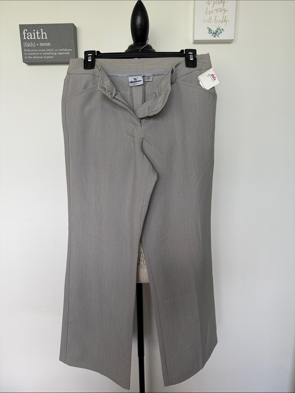 Worthington Women’s Light Gray Dress Slacks